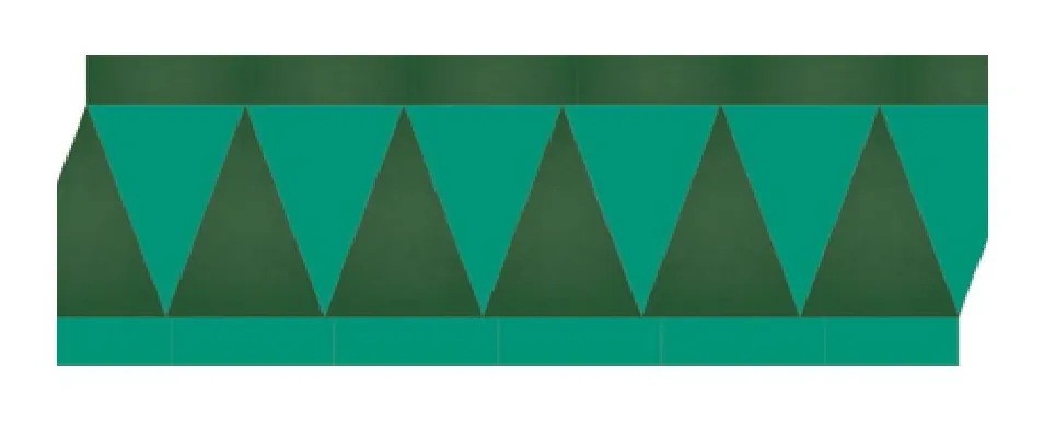 Tamenar zellige pattern layout drawing with dimensions