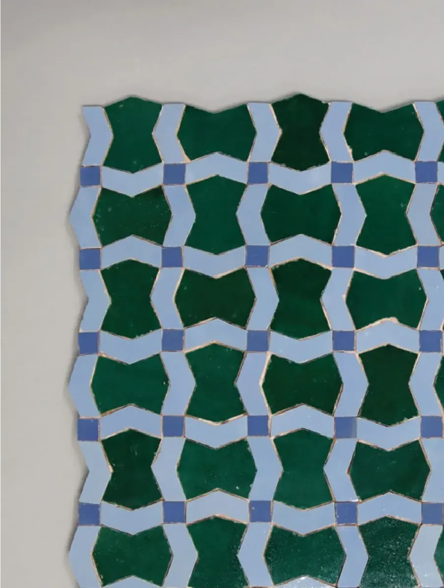 Tamrizet handmade Moroccan zellige