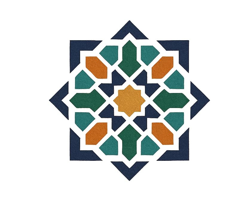 ALMIRA zellige geometric mandala logo